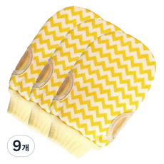 Nesting Home 벙어리 去角質手套, 9個, 1入, 黃色