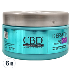 CBD 角蛋白修護髮膜 - 峇里島護髮聖品 深層滋養 修復受損 展現秀髮健康光澤, 250g, 6瓶