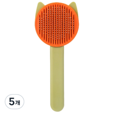 하이제이비 반려동물 원터치 브러쉬, 라임, 5개