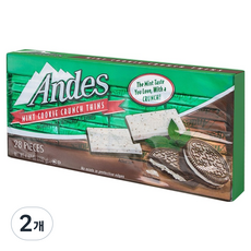 Andes 薄荷餅乾脆片巧克力, 2個, 132g