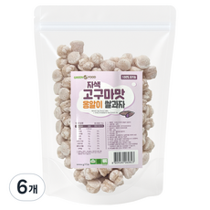 그린원푸드 유기농 옹알이 유아 쌀과자, 자색고구마맛, 30g, 6개
