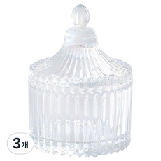 고급 디자인 크리스탈 재떨이 소형, 투명, 3개