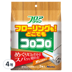 COLOCOLO 地板用橘線易撕除塵滾輪補充包 3入, 4個