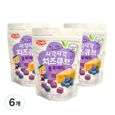 Bebest 初嚐香脆起司方塊, 藍莓, 16g, 6個