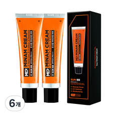 MIP 美男乳霜防曬BB男性用BB霜 SPF50+ PA+++ 50ml, 單色, 6個