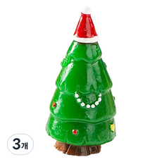 정월마켓 크리스마스 트리 장식 피규어 타입1, 3개