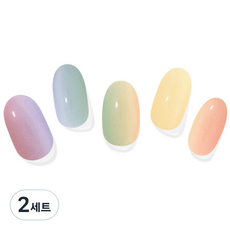 모노몬드 젤네일 스티커, 레인보우, 2세트