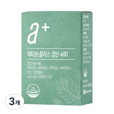 뉴트리모어 액티브 플러스 엽산 400 15g, 30정, 3개