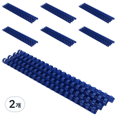 코라미 21홀 플라스틱 제본링 50개입, 청색, 2개, 22mm