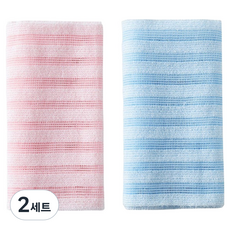 藍色貿易 高級沐浴巾 2件組, 粉紅色, 藍色, 2套