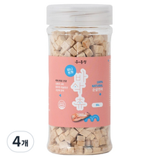 츄통령 반려동물 바삭츄 미니트릿 동결건조 간식, 50g, 4개, 순살연어