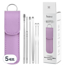 LUAV 高級潔耳器掏耳棒6件組 薰衣草, 5套