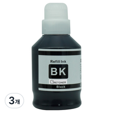 탑젯 캐논 GI-90BK 호환 무한 리필잉크, 검정, 3개