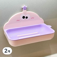 Aurafam 恐龍肥皂架, 紫色, 2個