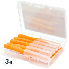 라젠다 미니 컬러 치간 칫솔 오렌지 0.6mm, 3개, 10개입