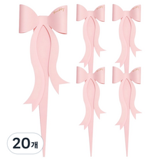 모던앳 봉투형 왕리본 꽃다발 꽃포장지, 베이직핑크, 20개