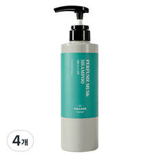 빌라쥬11팩토리 퍼퓸 머스크 샴푸 머스크향, 500g, 4개