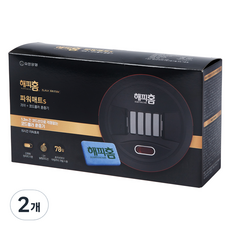 해피홈 블랙에디션 파워매트S 리필 78p + 코드형 훈증기 세트, 2개