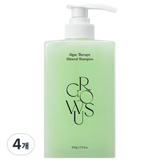 그로우어스 알게 테라피 미네랄 샴푸, 500g, 4개
