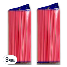 마다꾸미 요술 매직 파티 벌룬 막대풍선 200p 세트, 파스텔레드, 3세트