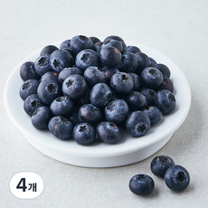 국산 블루베리, 300g, 4개