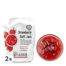 딸기 소프트잼, 1kg, 2개