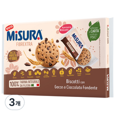미주라 초코 통밀비스켓 36p, 280g, 3개