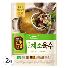 Pulmuone 圃美多 正直食堂 烘烤蔬菜高湯, 500g, 2個