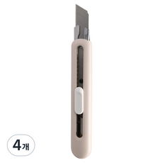 deLi 得力 圓形美工刀 大型 EM530, 4個, 白色