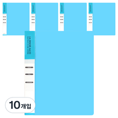 빅드림 OA 클리어 바인더화일 A4 20매, 스카이블루, 10개입