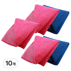 Sunwooland Pure Sunday 雙面可用網紗超細纖維多功能抹布 10入, 隨機發貨