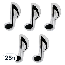 모디안 보면대 악보 고정 집게 클립 음표, 25개, 1개입, 2.8 x 7 x 3 cm