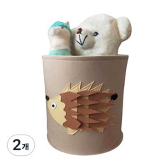 塔尼家 角色毛氈多用途收納盒 XDL007, 刺蝟, 2個