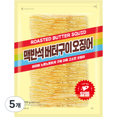 정화식품 맥반석버터구이오징어, 200g, 5개