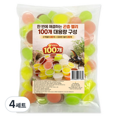 로라펫 곤충 젤리 수액 80p + 프로틴 20p 세트, 혼합색상, 4세트