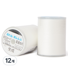 스펀 재봉사 실, 무지, 12개