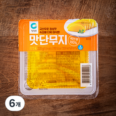 청정원 맛단무지, 220g, 6개