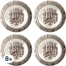 Button King 東大門鈕扣王 Hera C 鈕扣 18mm, 白色鎳, 8個