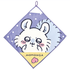 Chiikawa 吉伊卡哇 小桃鼠 擦手巾 大方巾 35 x35 cm, 1個, 紫色