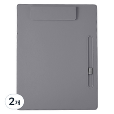 Dong-A PMS A4文件皮革板夾, 灰色, 2個