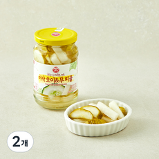 오뚜기 아삭 오이 & 무 피클, 420g, 2개