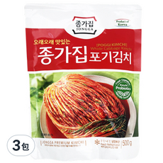 JONGGA 宗家府 整顆白菜, 脆度高 酸度佳 適合做壽司 料理用, 500g, 3包