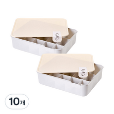 inbloom 馬卡龍色附蓋襪子內衣褲15格整理盒, 10個