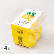 푸드팩토리 원 컵 파인애플, 150g, 1개입, 4개