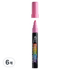 MARVY UCHIDA Deco Color 壓克力麥克筆 315 67 泡泡糖粉紅色, 6個, 1色