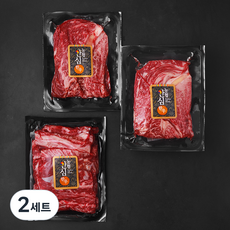농협안심한우 구이딱조은 등심 1+등급 200g x 2개 + 갈비살 1+등급 200g 세트 (냉장), 2세트