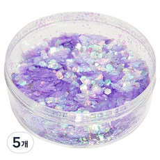 퍼니네일 화려한 샤인 네일 글리터 30g, 퍼플, 5개