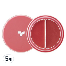 TONYMOLY 雙色唇蜜腮紅兩用膏 4.8g, 5入, 06 Entice Red