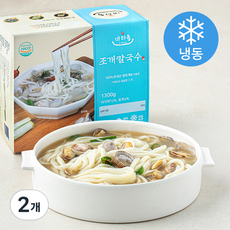 미러유 조개 칼국수 (냉동), 1.3kg, 2개