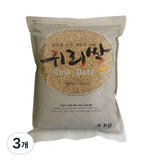 햇사래 귀리쌀, 4kg, 3개